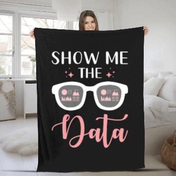 Discover Data Engineer Woman Fleece Blankets