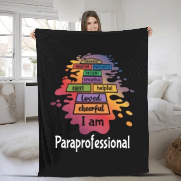 Discover Paraprofessional Teacher Assistant Aide Fleece Blankets