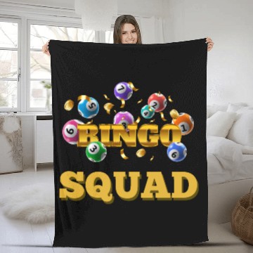 Discover Lucky bingo Fleece Blankets