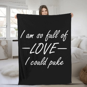 Discover Valentine's Day Love Joke Fleece Blankets