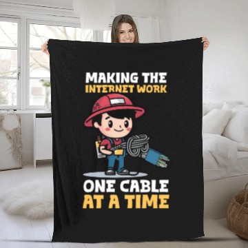Discover Network Engineering Making Internet Work Fleece Blankets