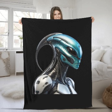 Discover Cyber Alien Darg Fleece Blankets