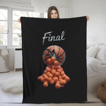Discover unique final basketball Fleece Blankets