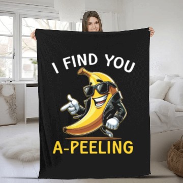 Discover Banana Lover Banana Eater Food Tropical Fruit Fleece Blankets