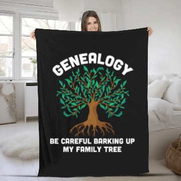 Discover Family Genealogist Ancestry Lineage Genealogy Fleece Blankets