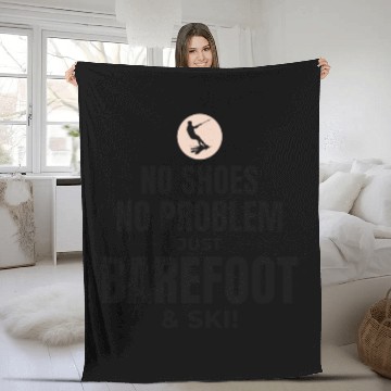Discover Barefoot Water Skiing Extreme Sports Barefooting Fleece Blankets