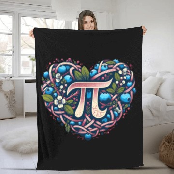 Discover Blueberry Pi Day Fleece Blankets
