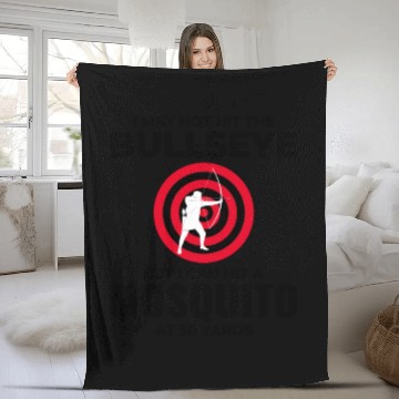 Discover Archery Targets Archer Bullseye Shooting Sport Fleece Blankets