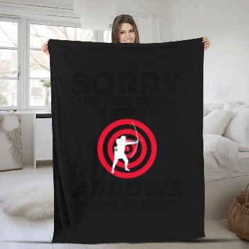 Discover Archery Targets Archer Bullseye Shooting Sport Fleece Blankets