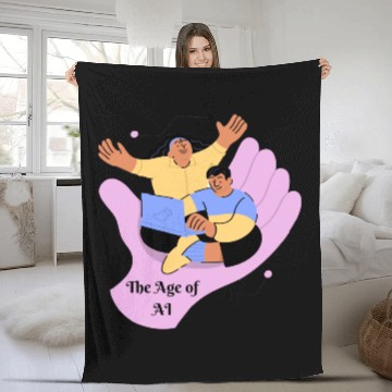 Discover The Age of AI Fleece Blankets