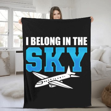 Discover Funny Flight Attendant Airline Stewardess Fleece Blankets