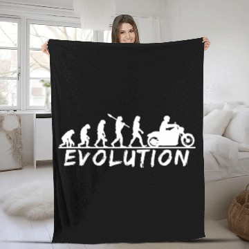 Discover Evolution of Riding Discover Your Journey Fleece Blankets