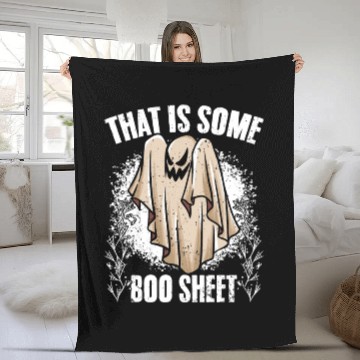 Discover That Is Some Boo Sheet Funny Ghost Hunting Fleece Blankets
