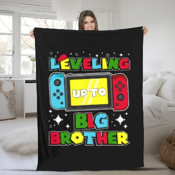 Discover Leveling Up To Big Brother 2024 Gaming Fleece Blankets