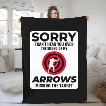Discover Archery Targets Archer Bullseye Shooting Sport Fleece Blankets