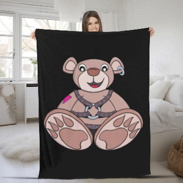 Discover Teddy bear to play Fleece Blankets