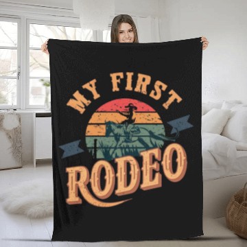 Discover My First Rodeo Fleece Blankets