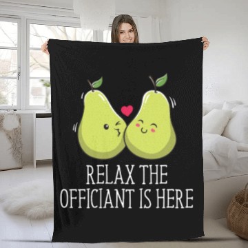 Discover Relax The Officiant Is Here Priest Wedding Ordaine Fleece Blankets