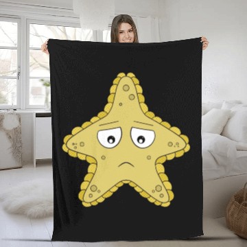 Discover Sad Starfish Fleece Blankets