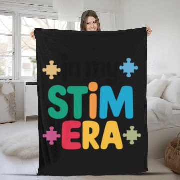 Discover In My Stimulation Era Autism Spectrum Autism Fleece Blankets