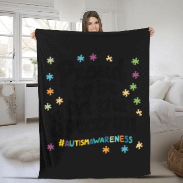 Discover Proud To Be On The Spectrum Autism Awareness Fleece Blankets