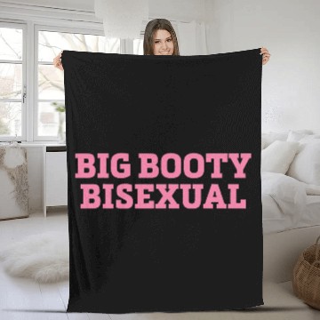Discover Big Booty Bisexual LGBTQ Pride Month Fleece Blankets