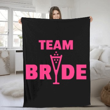 Discover Team Bride Bubbly (Hen Night Bachelorette Party P) Fleece Blankets