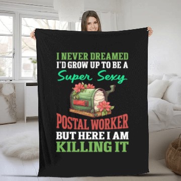 Discover Postal Worker Fleece Blankets