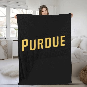 Discover Purdue Agriculture Fleece Blankets