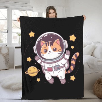 Discover Cosmic Tiger Cub Fleece Blankets