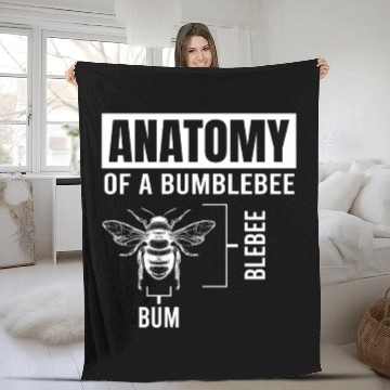 Discover Science Nerd Physics Student Jokes Geek Fleece Blankets