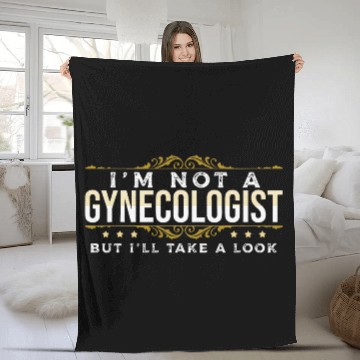 Discover inappropriate Dark Humor People Gynecologist Fleece Blankets