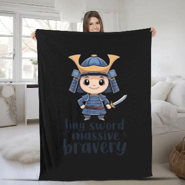 Discover Chibi Samurai Fleece Blankets