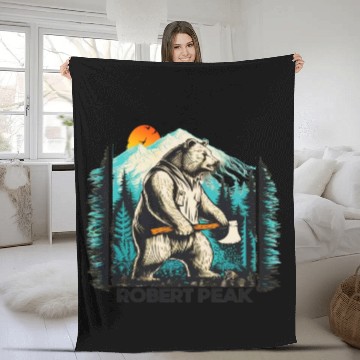 Discover Wild Fun: Grizzly Bears & Funny Moments in Nature Fleece Blankets