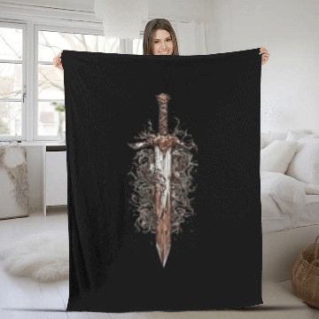 Discover japanese katana sword samurai schwert japanisches Fleece Blankets