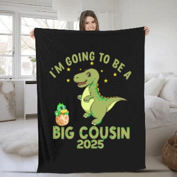 Discover I m Going To Be A Big Cousin 2025 Fleece Blankets