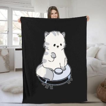 Discover Cat Vacuum Cleaner Robot Vacuum Cleaner Fleece Blankets