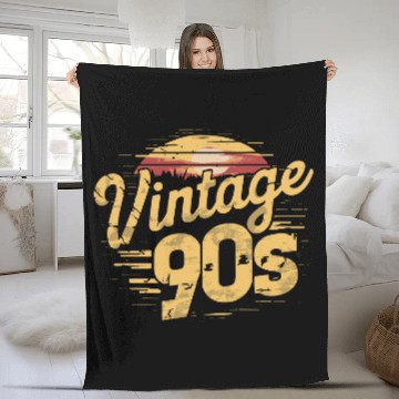 Discover Nostalgic Vintage 90s Sunset For all, who Love Fleece Blankets