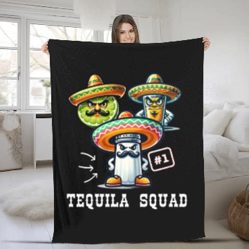 Discover Cinco De Mayo Fiesta Tequila Squad Salt Number One Fleece Blankets