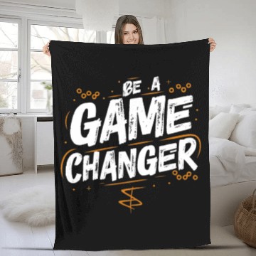 Discover Be a game changer Fleece Blankets