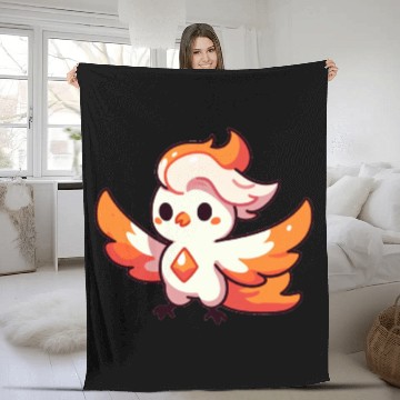 Discover Topaz Phoenix Fleece Blankets