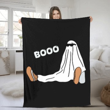 Discover Ghost design Fleece Blankets
