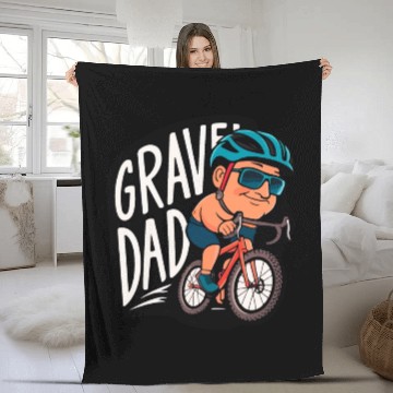 Discover Gravel DAD - Father's Day Fleece Blankets