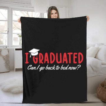 Discover Funny Graduate Relaxation Fleece Blankets