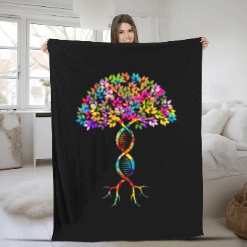 Discover Genealogy Tree Family Ancestry Lineage Genealogist Fleece Blankets