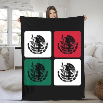 Discover Mexican Design Fleece Blankets