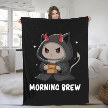 Discover Humor - Dark Humor - Cat Humor - Evil Humor Fleece Blankets