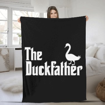 Discover The Duck Father Duck Lover Quack Dad Fathers Fleece Blankets