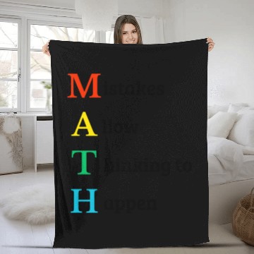 Discover Math quote school kid Fleece Blankets