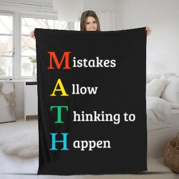 Discover Math quote school kid Fleece Blankets